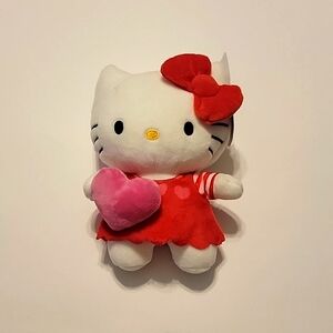 8" Hello Kitty stuffed animal New with tags Heart